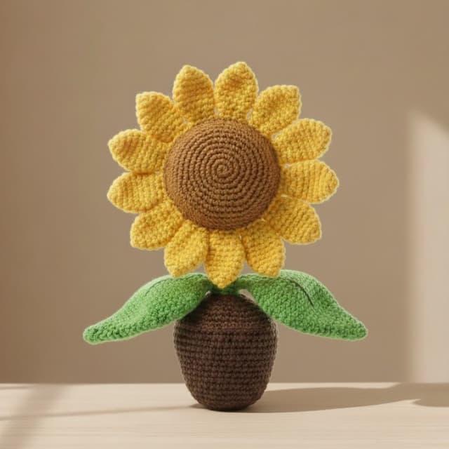 Flor em Amigurumi 3